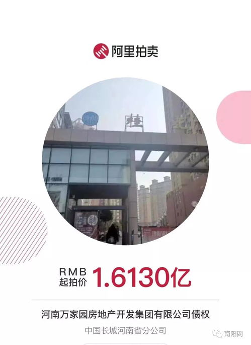 南陽(yáng)知名房企項(xiàng)目突遭法拍 在建工程1.6億起拍，折射行業(yè)困境